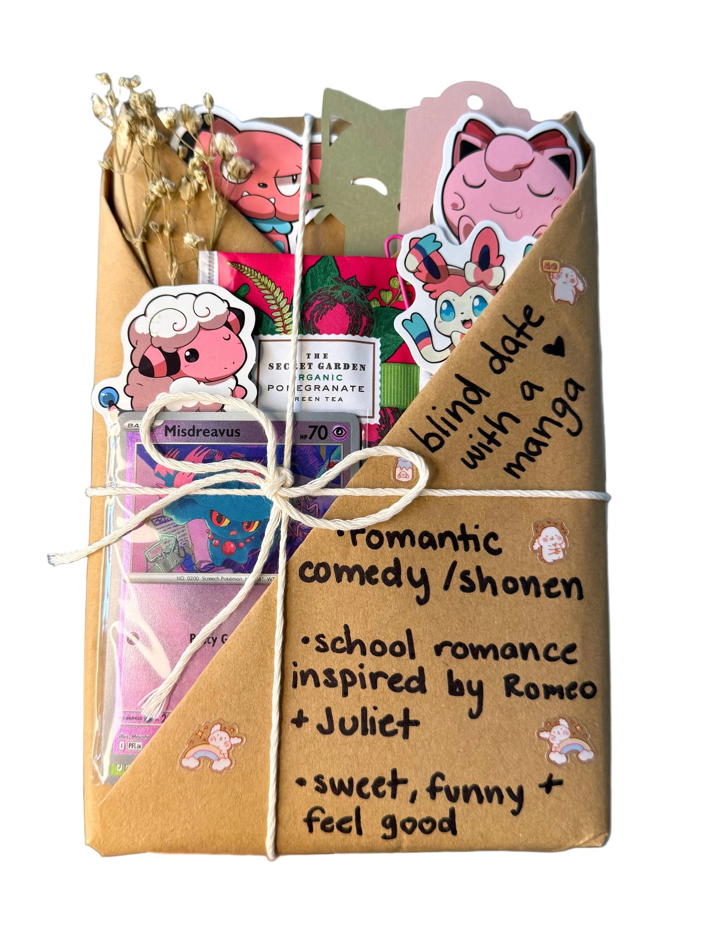 blind date with a SHONEN/ROM-COM manga & Pokemon gift bundle ⋆˚꩜｡