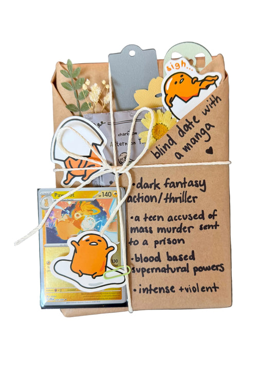 blind date with a DARK FANTASY/ACTION manga & Pokemon gift bundle ⋆˚꩜｡