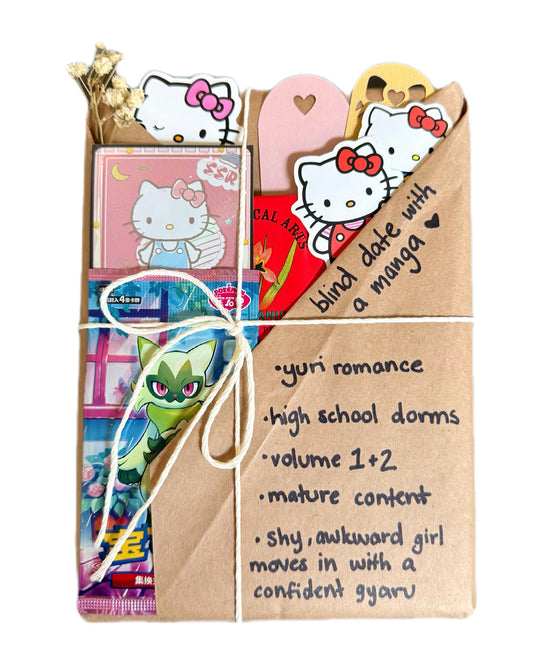 blind date with a 18+ YURI ROMANCE manga (Volume 1 & 2) & Pokemon gift bundle ⋆˚꩜｡