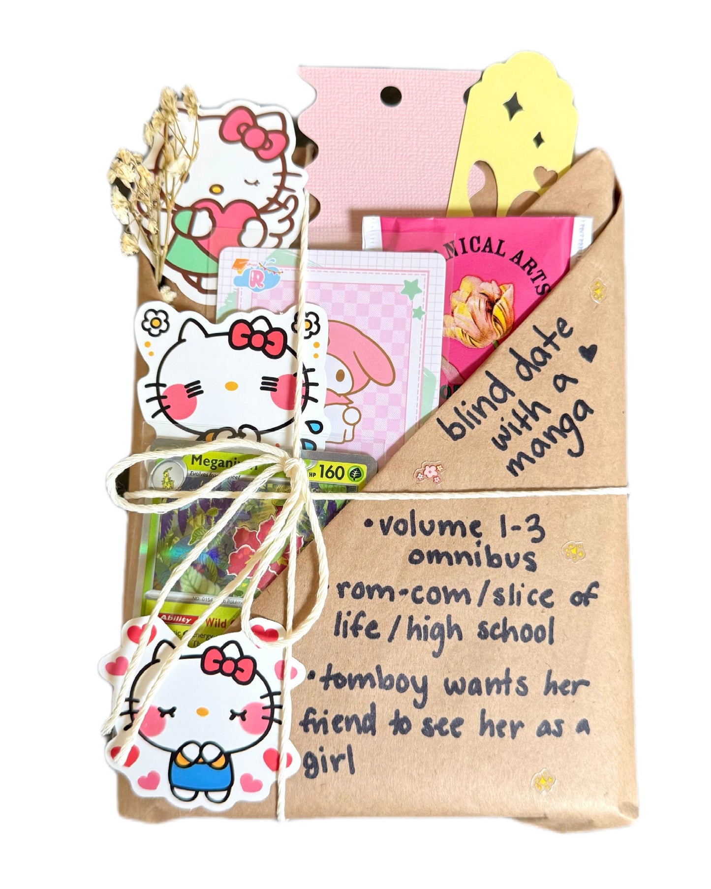 blind date with a ROM-COM/SLICE OF LIFE manga (OMNIBUS 1/2/3) & Pokemon gift bundle ⋆˚꩜｡