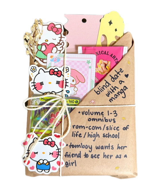 blind date with a ROM-COM/SLICE OF LIFE manga (OMNIBUS 1/2/3) & Pokemon gift bundle ⋆˚꩜｡