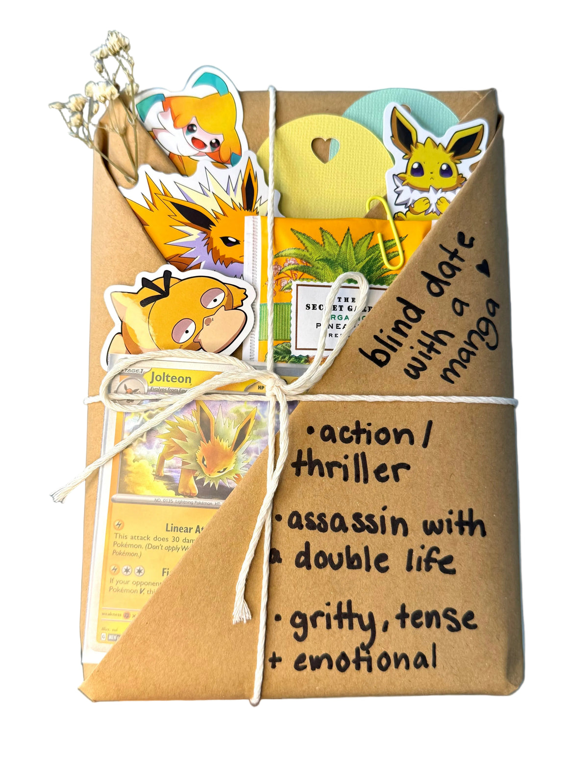 blind date with a ACTION/THRILLER manga & Pokemon gift bundle ⋆˚꩜｡