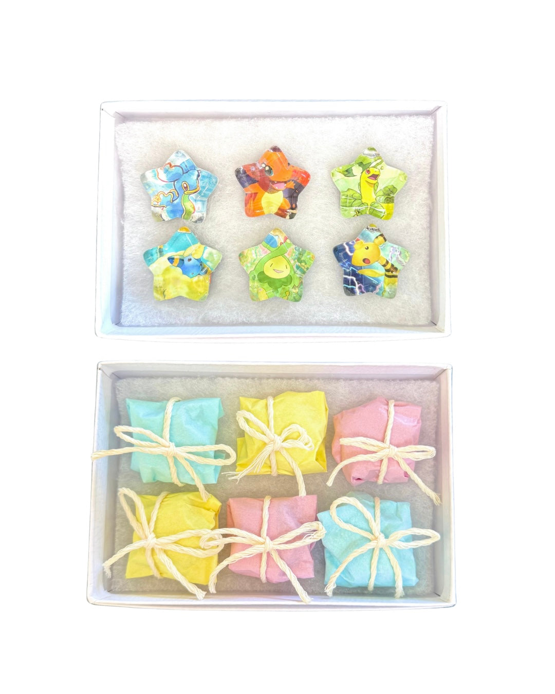 set of handmade pokemon mini fridge magnet stars ☆