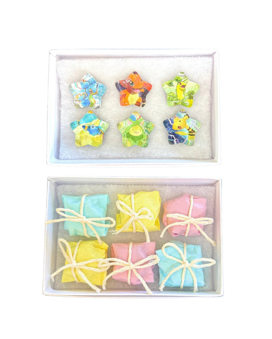 set of handmade pokemon mini fridge magnet stars ☆