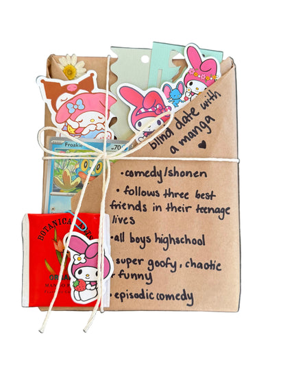 blind date with a COMEDY/SHONEN manga & Pokemon gift bundle ⋆˚꩜｡