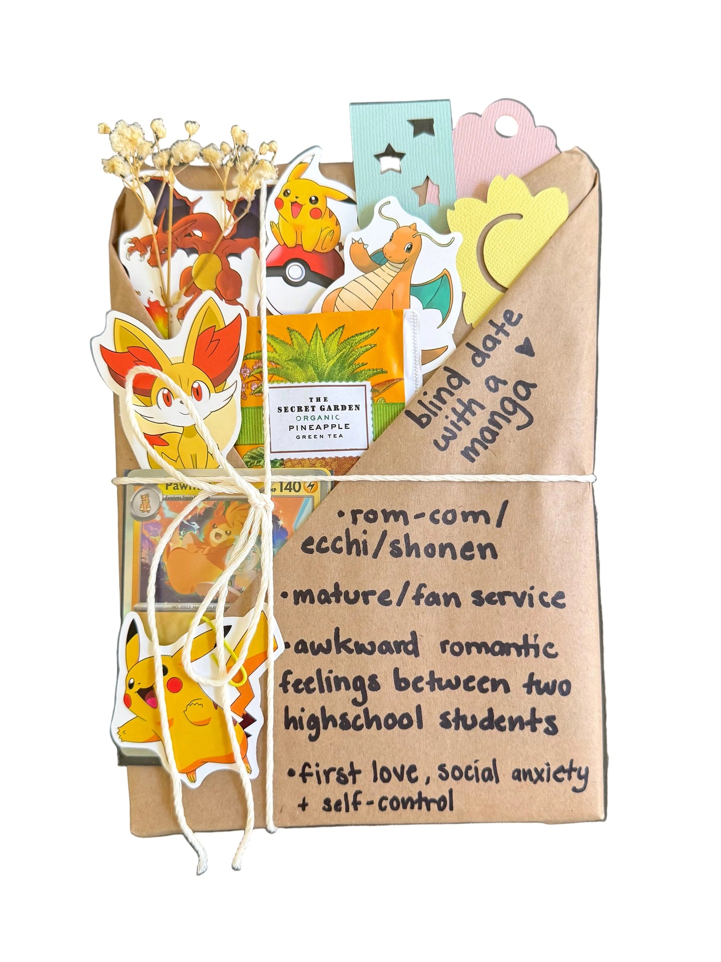 blind date with a ROM-COM/SHONEN manga & Pokemon gift bundle ⋆˚꩜｡