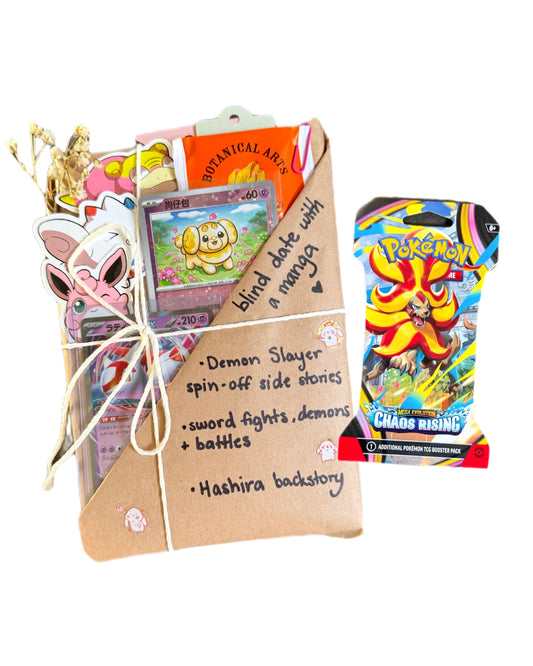 blind date with a SHONEN/SUPERNATURAL manga & Pokemon gift bundle ⋆˚꩜｡