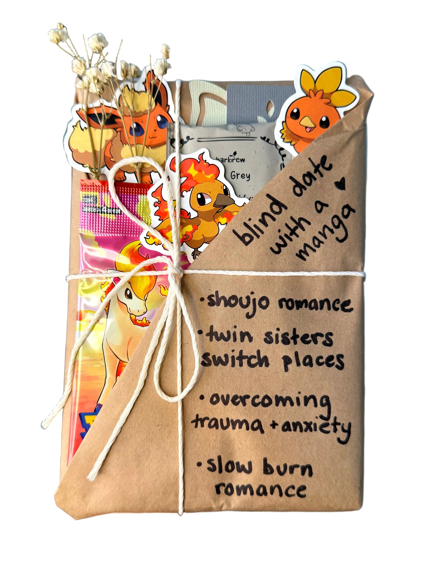 blind date with a SHOUJO ROMANCE manga & Pokemon gift bundle ⋆˚꩜｡