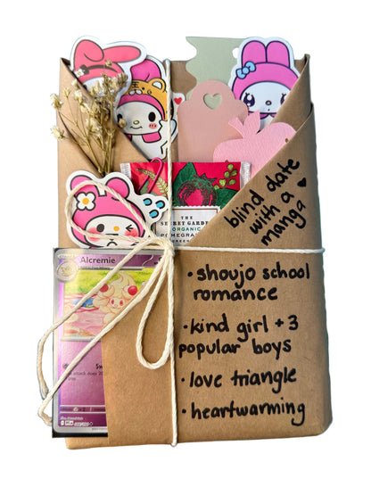 blind date with a SHOUJO ROMANCE manga (2 Volumes) & Pokemon gift bundle ⋆˚꩜｡