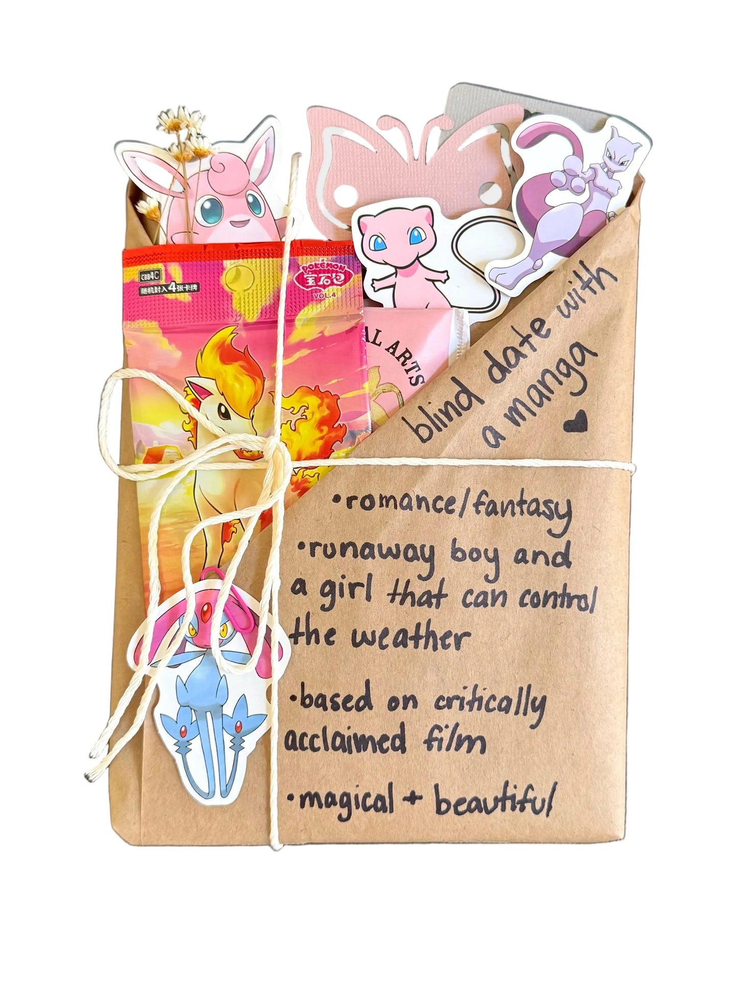 blind date with a ROMANCE/FANTASY manga & Pokemon gift bundle ⋆˚꩜｡