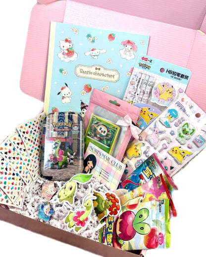 pokemon & sanrio gift box set: pastel mix