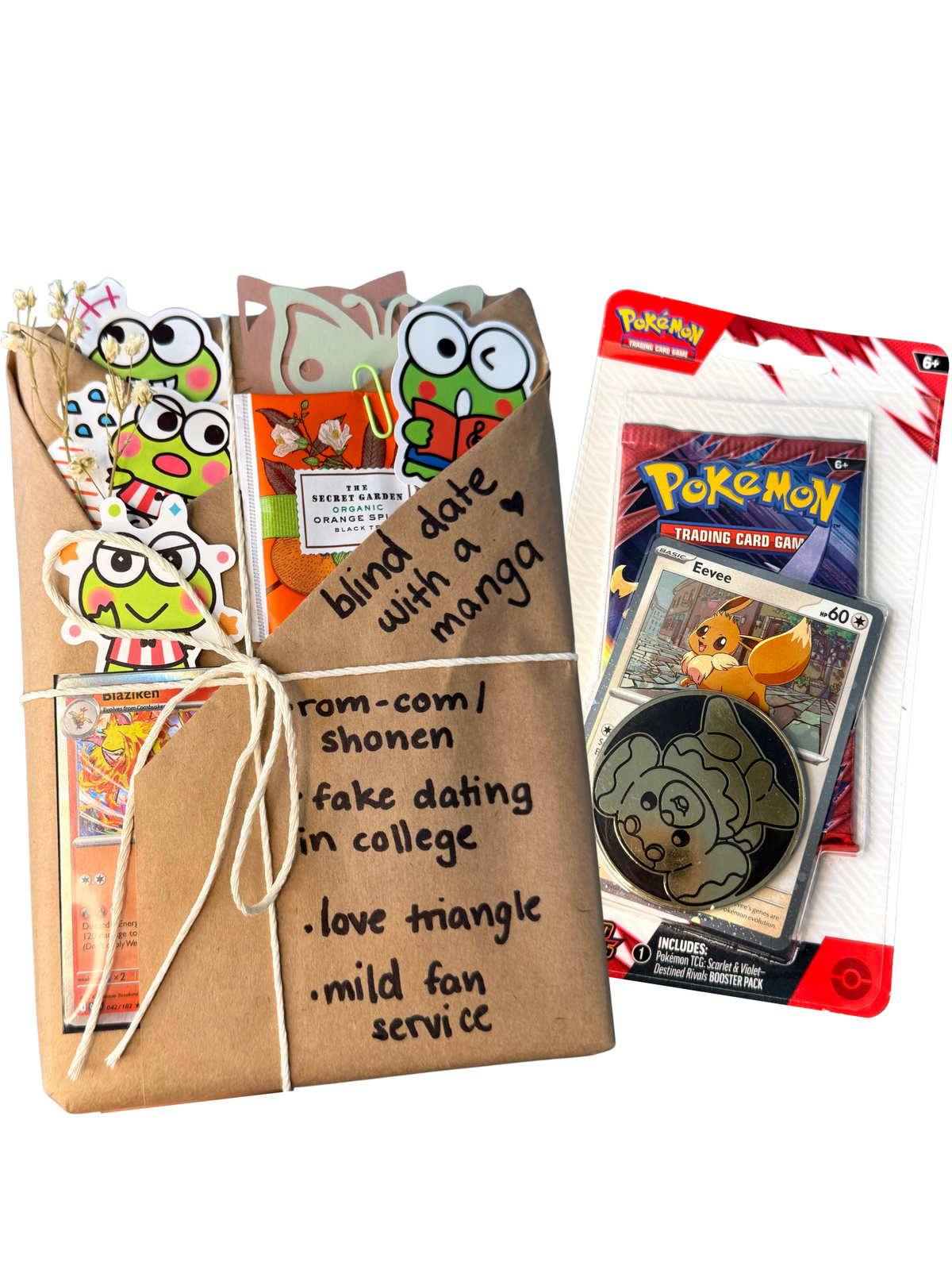 blind date with a ROM-COM/SHONEN manga & Pokemon gift bundle ⋆˚꩜｡