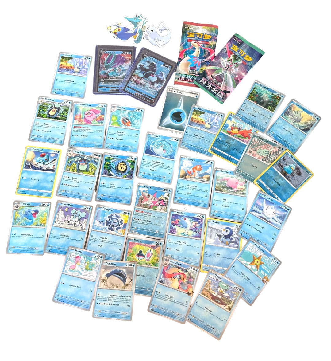 cute WATER themed pokemon pack