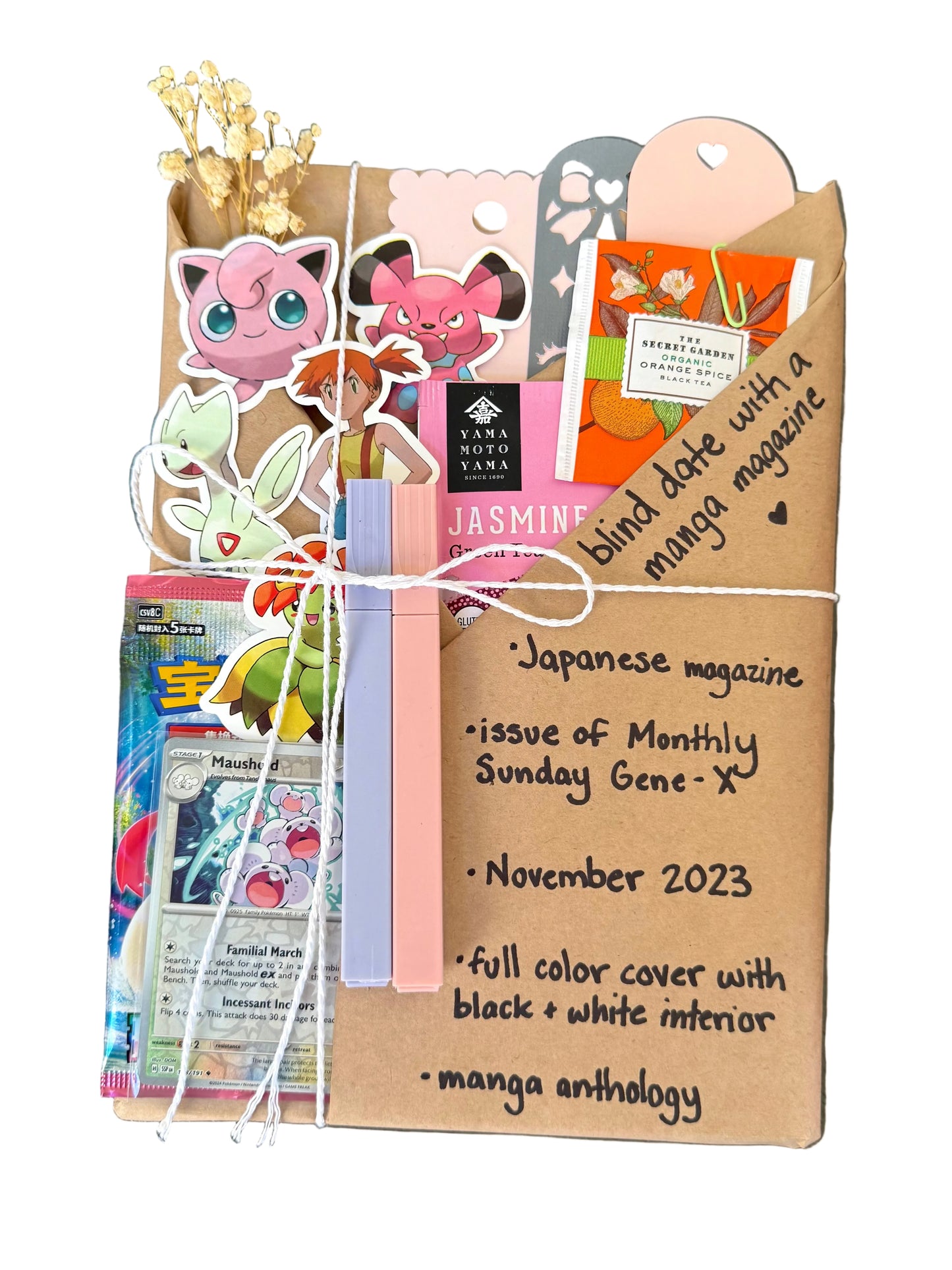 blind date with a MANGA MAGAZINE & Pokemon gift bundle ⋆˚꩜｡