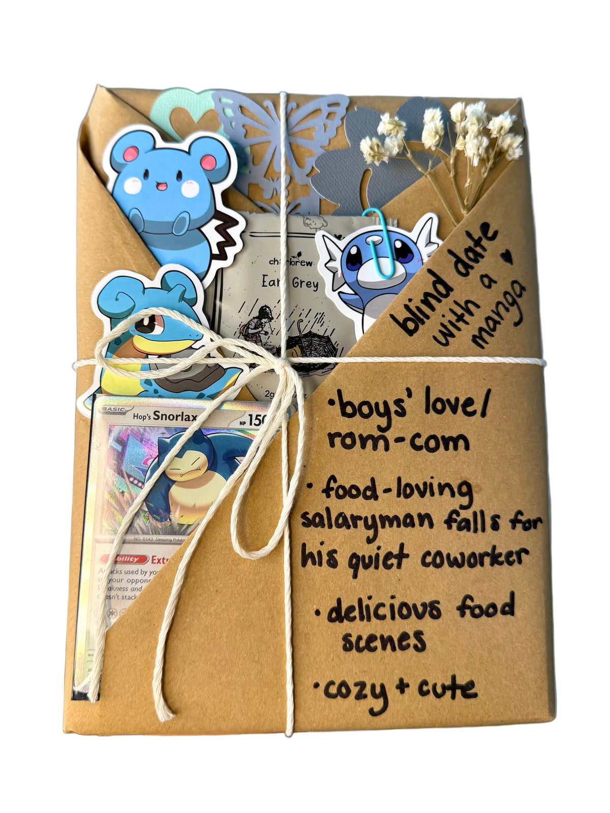 blind date with a BOYS’ LOVE/ROM-COM manga & Pokemon gift bundle ⋆˚꩜｡