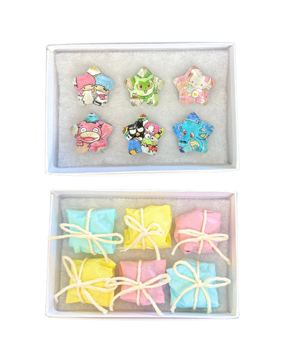 set of handmade pokemon  & sanrio mini fridge magnet stars ☆