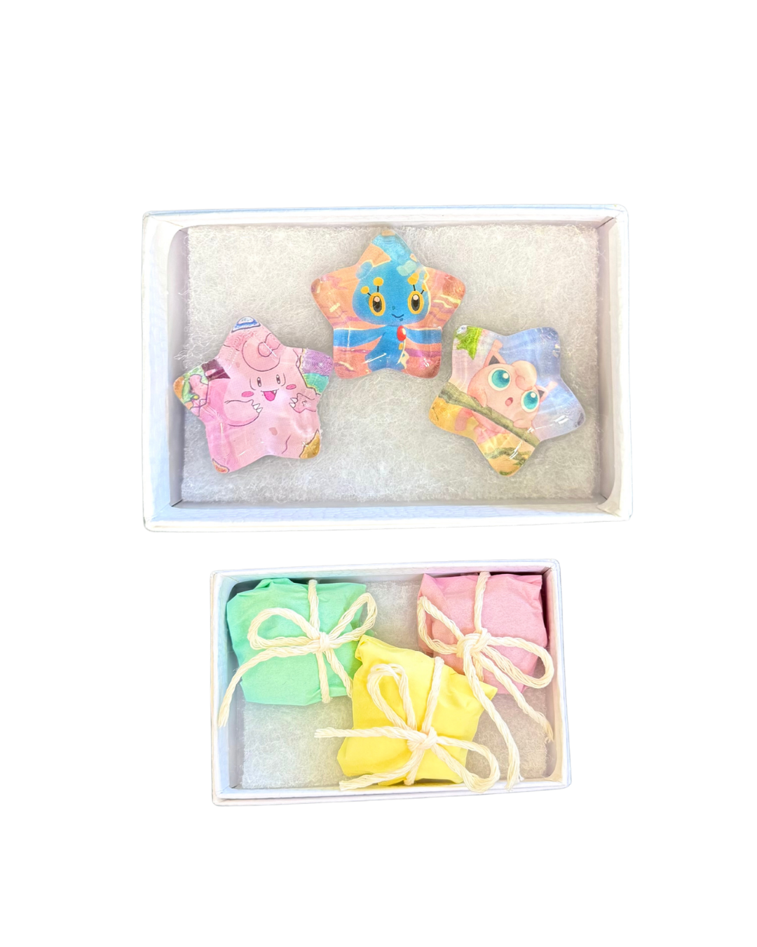 set of handmade pokemon mini fridge magnet stars ☆