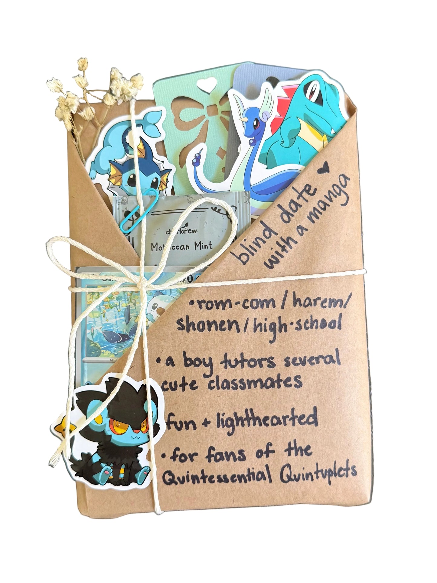 blind date with a ROM-COM/SHONEN manga & Pokemon gift bundle ⋆˚꩜｡