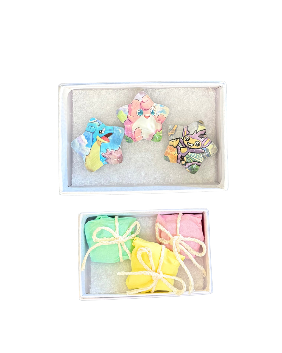 set of handmade pokemon mini fridge magnet stars ☆