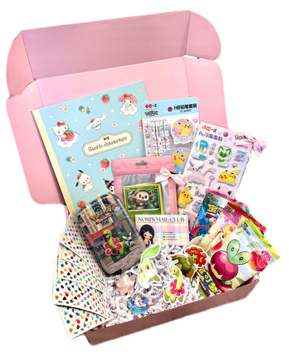 pokemon & sanrio gift box set: pastel mix