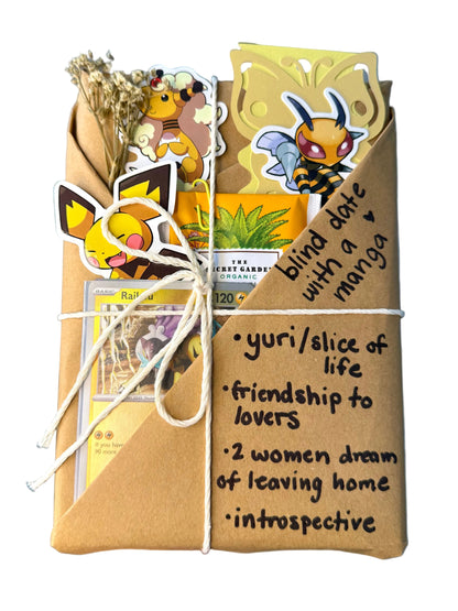 blind date with a YURI/SLICE OF LIFE manga & Pokemon gift bundle ⋆˚꩜｡