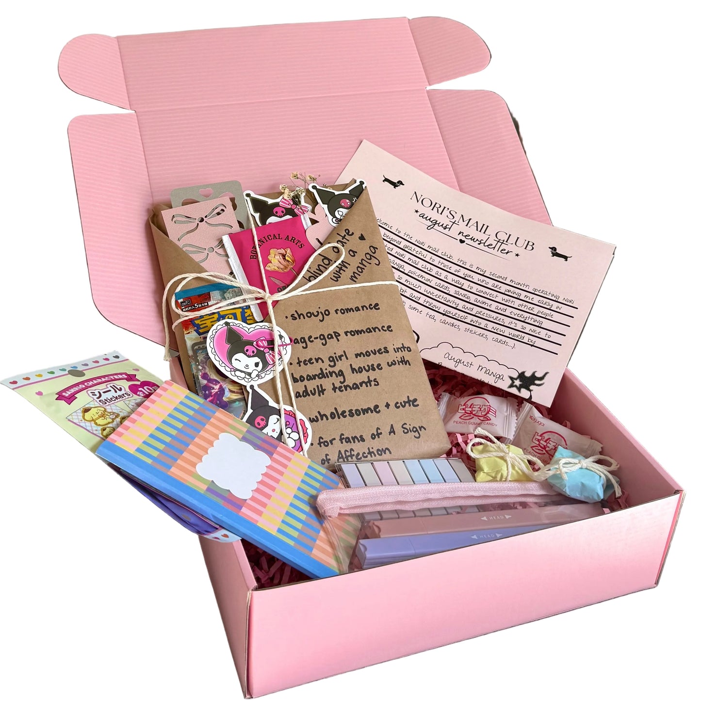 Nori Mail Club Monthly Manga Mystery Gift Box